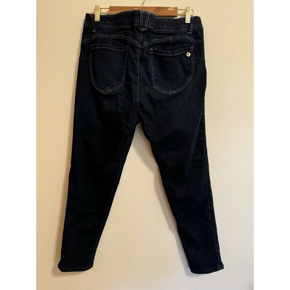 Democracy Ab solution Women Jeans Dark Wash Mid Rise Size 14 Ankle Stretch EUC - Picture 4 of 7